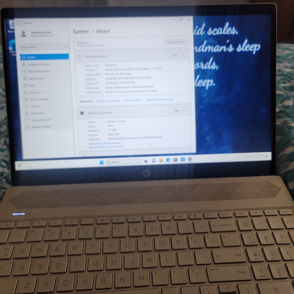 HP pavilion 15